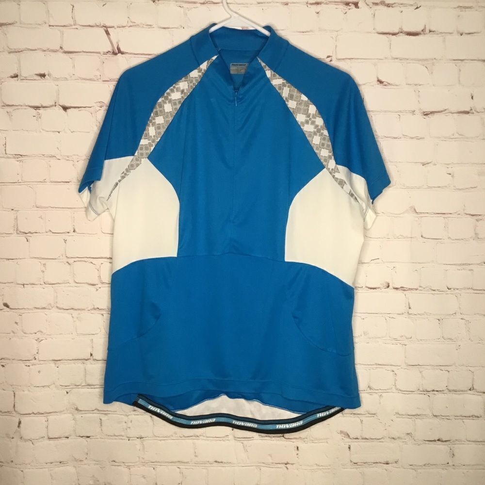 MEN'S NOVARA 1/2 ZIP ATHLETIC BIKE CYCLING JERSEY SHIRT‎ SIZE XL.
